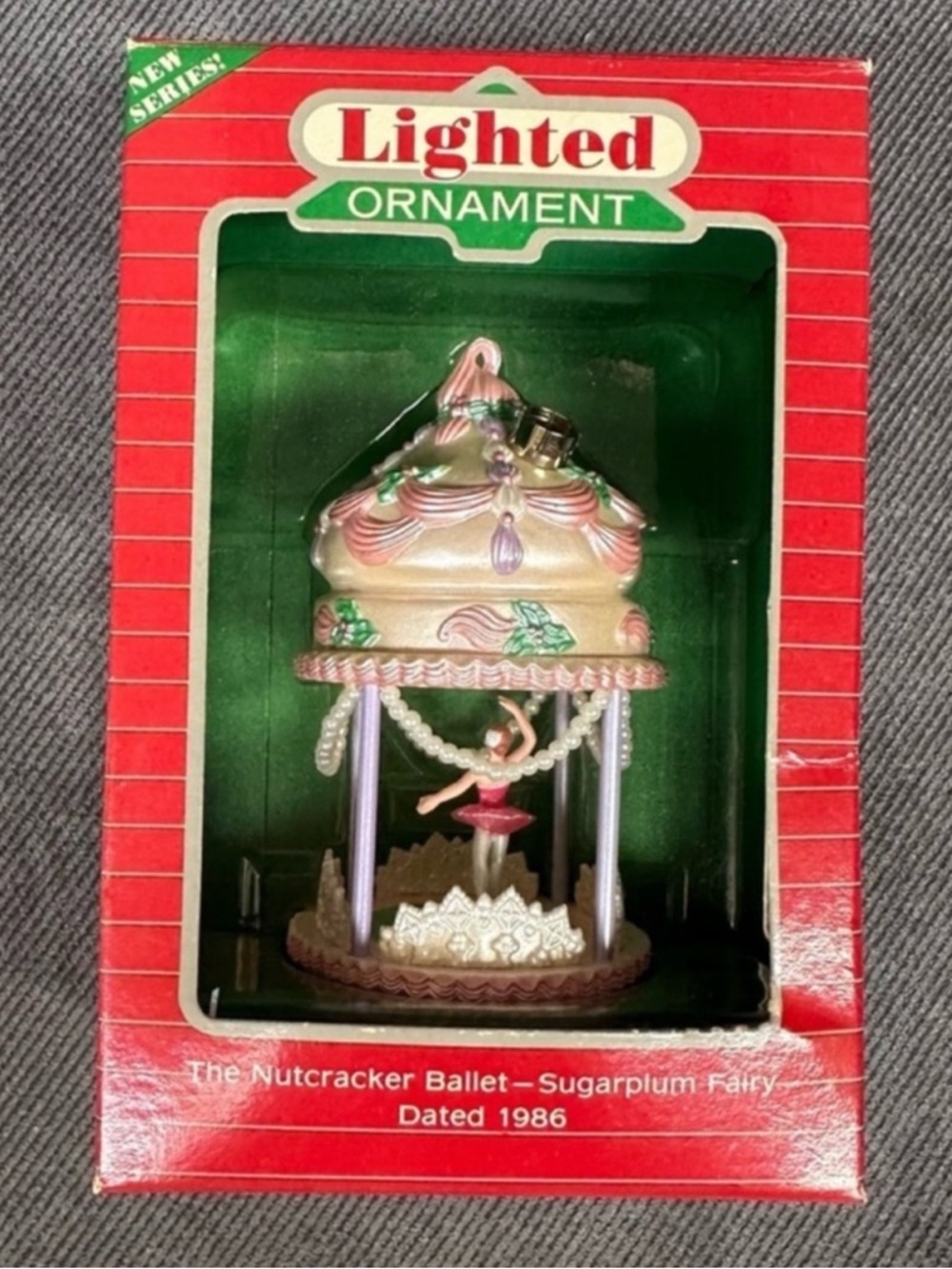 Lighted sugar plum fairy ballerina Christmas ornament The Nutcracker